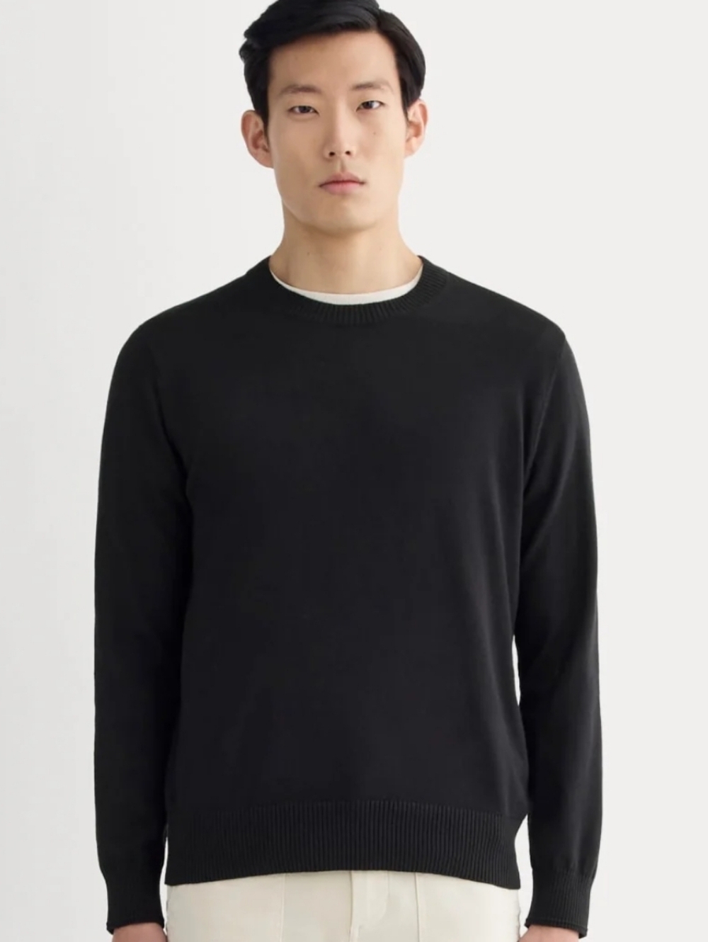Everlane The No-Sweat Sweater Black S